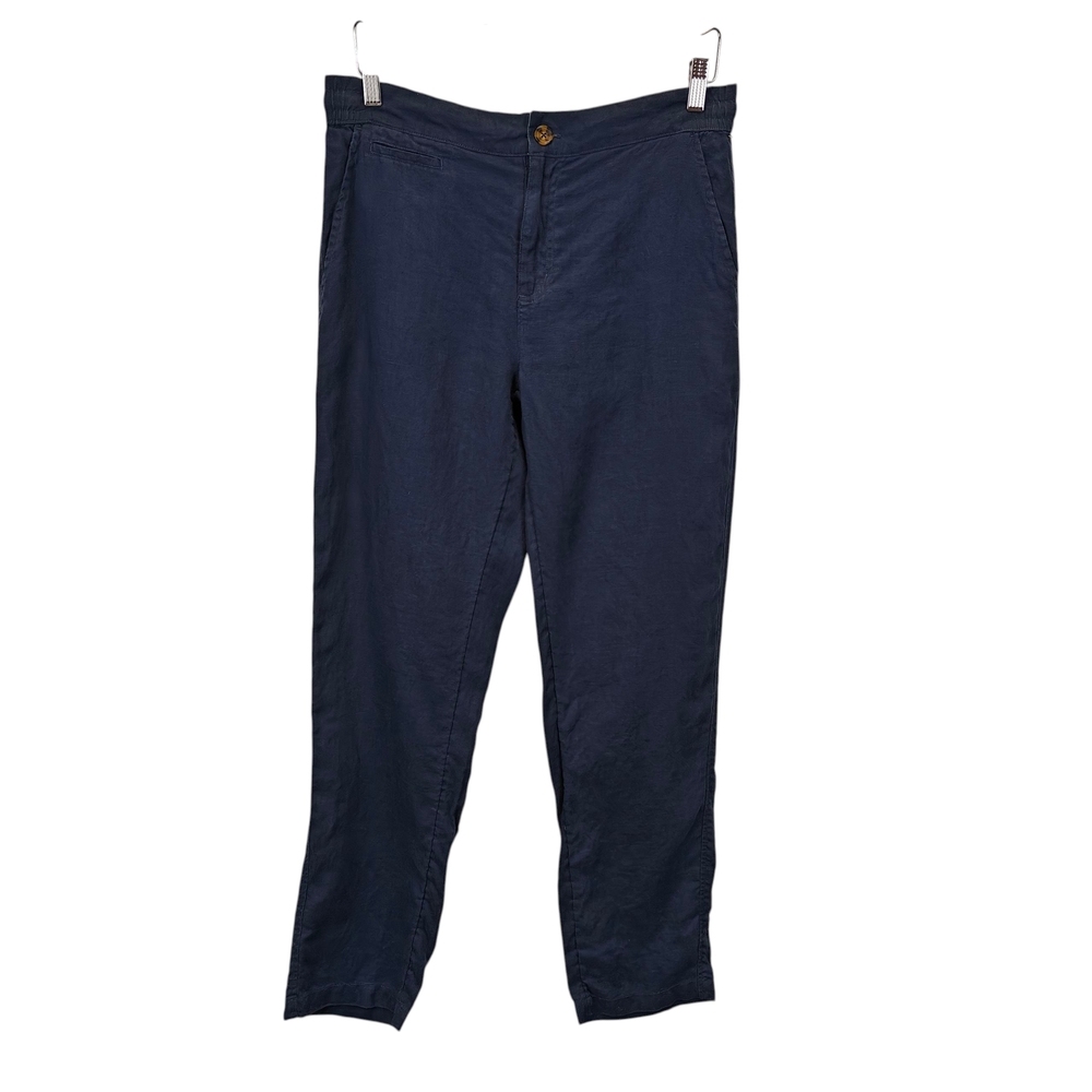 Panama Jack Men's Chino Linen Pants Navy Blue Lightweight Size L
